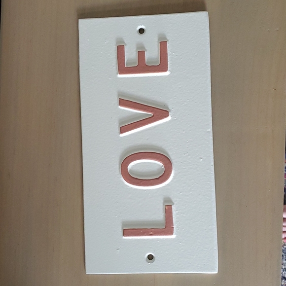 Hearth & Hand Other - Hearth & Hand With Magnolia Love Wall Sign-Brown/White 5” X 10” Farmhouse